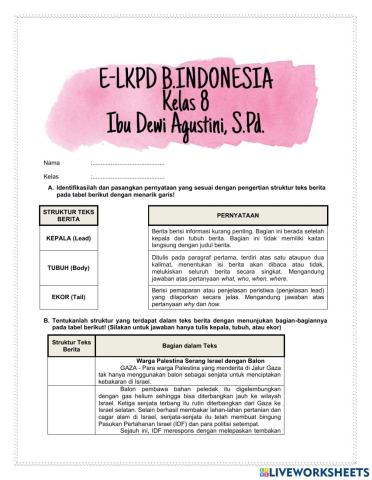 Struktur Teks Berita