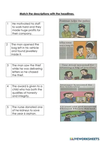 In the news (Year 6)