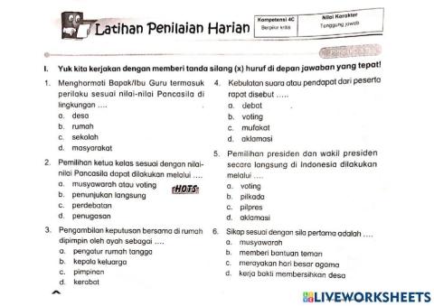 Kelas 5 Tema 1 ST 3 (PPKn,BI, IPA, IPS, SBdP)