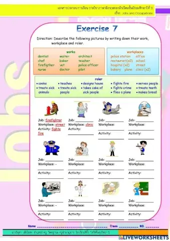 Jobs and Occupations Test 6