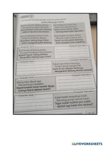 Pantun Usaha Menjaga Hutan