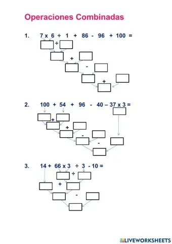 Operaciones Combinadas