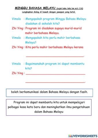 Latihan bahasa melayu