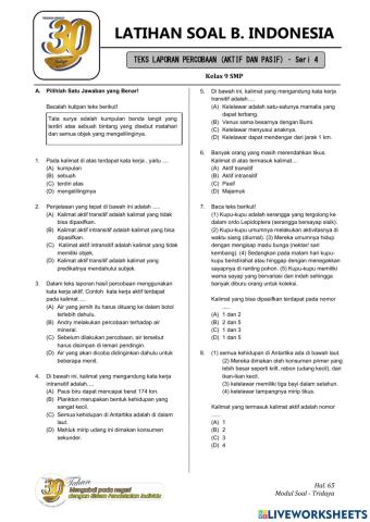 Kalimat aktif -pasif