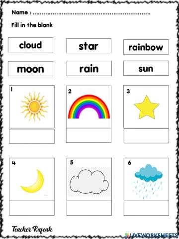 Enviroment fill in the blank