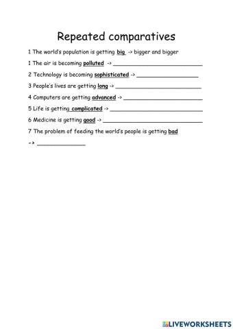 Repeated comparatives