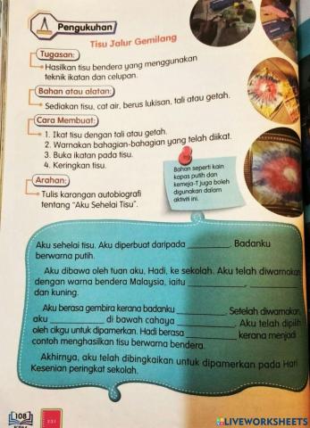 TISU JALUR GEMILANG (KARANGAN AUTOBIOGRAFI)