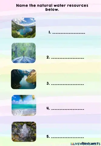 Natural water resources