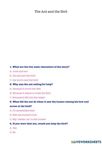 The ant and the bird