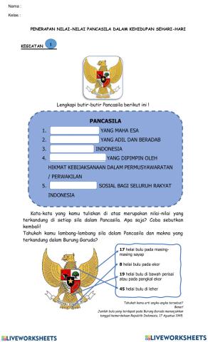 PKN Pertemuan 5 : Membiasakan Perilaku Sesuai Nilai  Nilai Pancasila dalam Berbagai Kehidupan