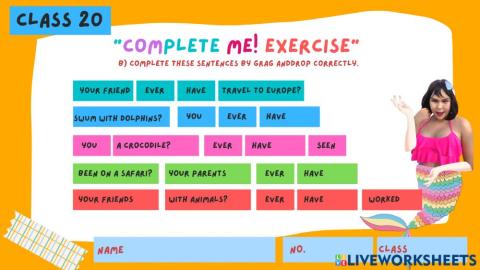 Complete me Exercise