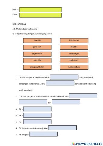 4.1.2 Teknik Lakaran Piktorial (2)