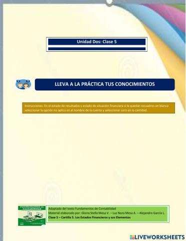 Clase 5 - Estado de Resultados y Estado de Situación Financiera