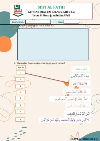 PAI KELAS 5 Bab 1 & 2