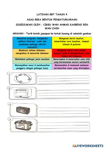 Latihan rbt tahun 4 reka bentuk pengaturcaraan