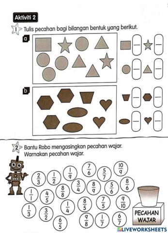 Pecahan Wajar (Aktiviti 2)