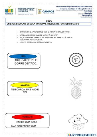 Linguagem de leitura