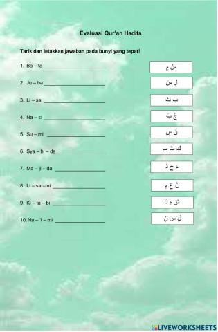 Qurdis Huruf Hijaiyah