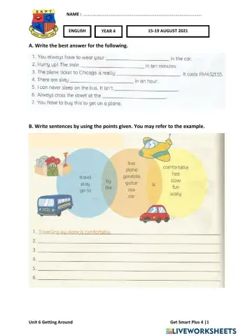 ENG Y4 Week 27 (15-19 AUG) Worksheets 2