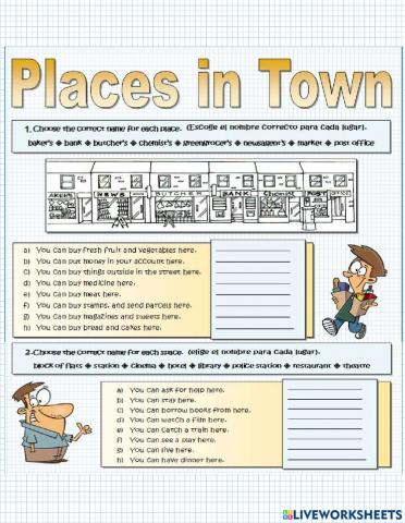 Places in town