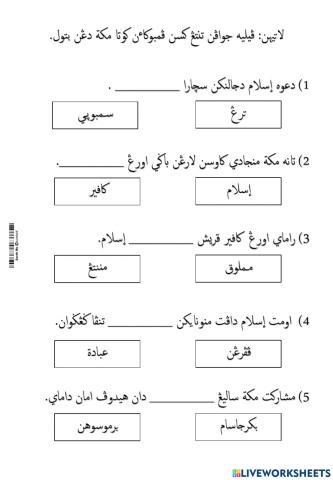 Latihan Sirah - Kesan Pembukaan Kota Mekah