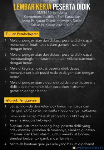 Lkpd sistem laras dan penotasian