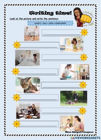 Writing - Household chores 2