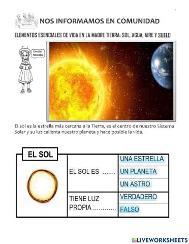 El sol
