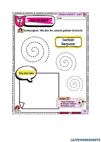 Latihan garisan berpusar