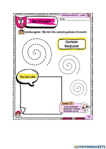 Latihan garisan berpusar