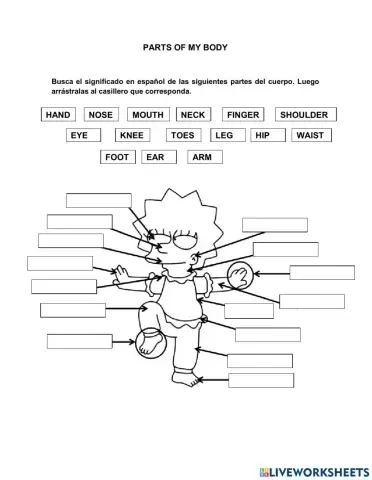 My body parts (Lisa Simpson)