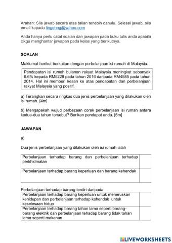 3.3.5 faktor yang mempengaruhi corak perbelanjaan pengguna