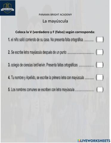 La mayúscula