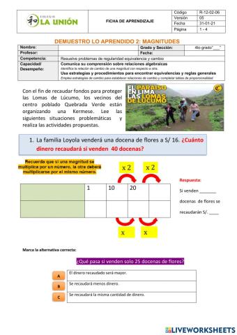 Demuestro lo aprendido 2-Magnitudes