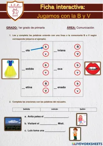 JUGAMOS CON B y V