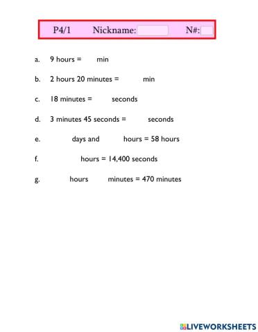 Convert days, hours, minutes, seconds