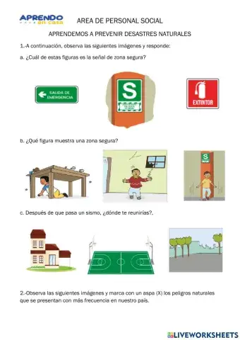 Aprendemos a vivir DESASTRES NATURALES