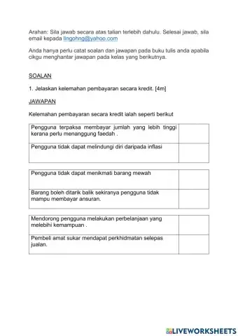 3.3.6 kaedah pembayaran untuk pemebelian barang