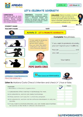 Let’s Promote Diversity!