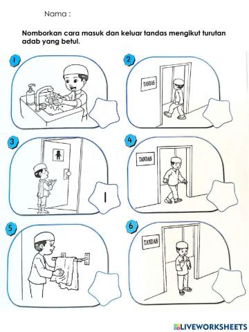 Adab masuk dan keluar tandas