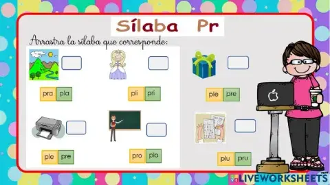Sílaba trabada -pr-