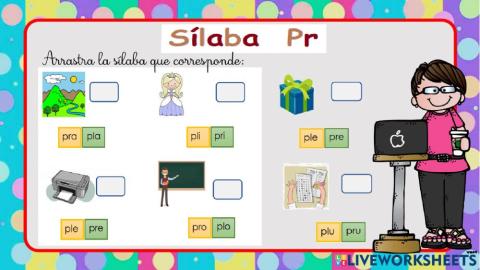 Sílaba trabada -pr-