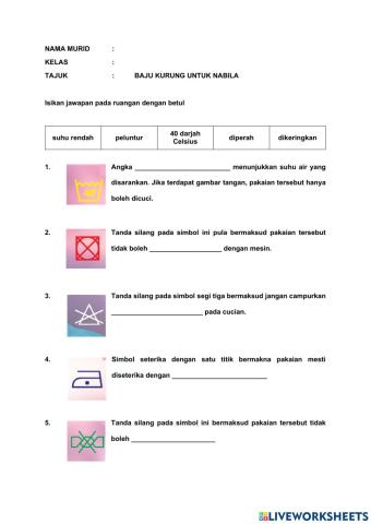 Baju Kurung Untuk Nabila