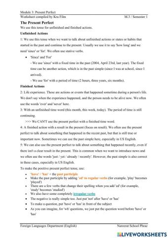 Present Perfect Continuous Tense