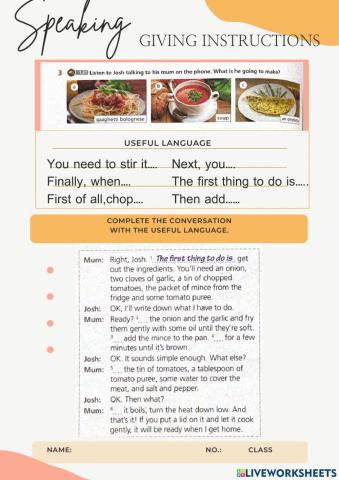 Unit4:Giving instructions