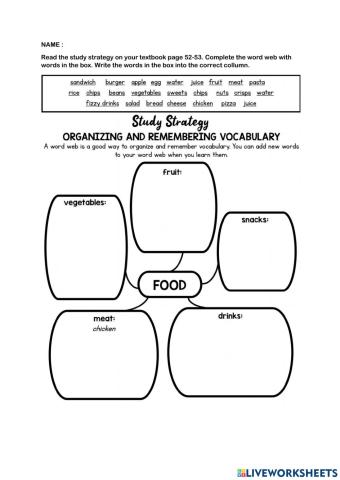 Food & Health - Vocabulary
