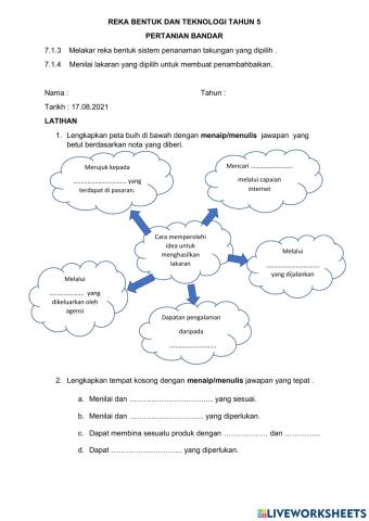 Menilai dan memilih lakaran