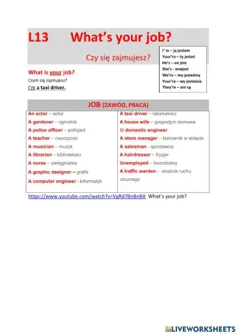 L012What's your job?