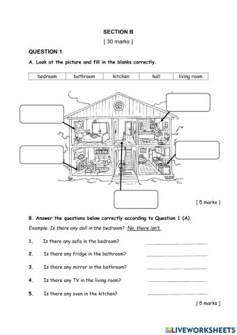 English Year 3 Paper 1 Section B