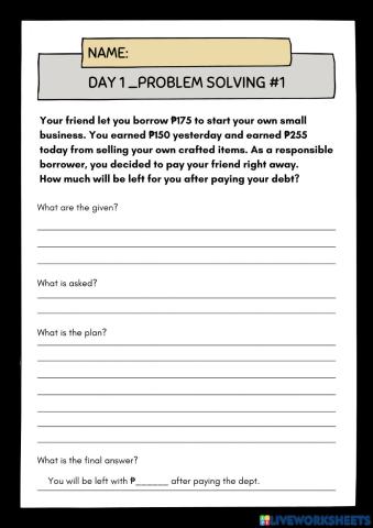 Day1-Problem Solving -1